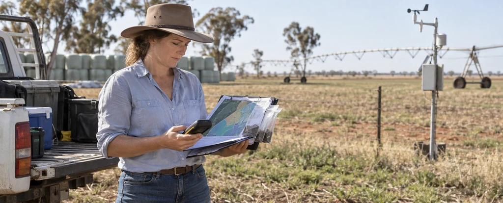 Illustration of a person working as an agricultural consultant