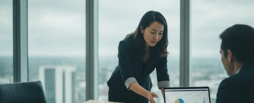 Illustration of a person working as a business development manager