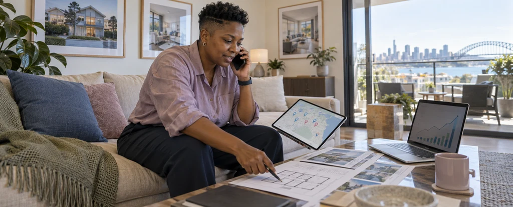 Illustration of a person working as a buyer's agent