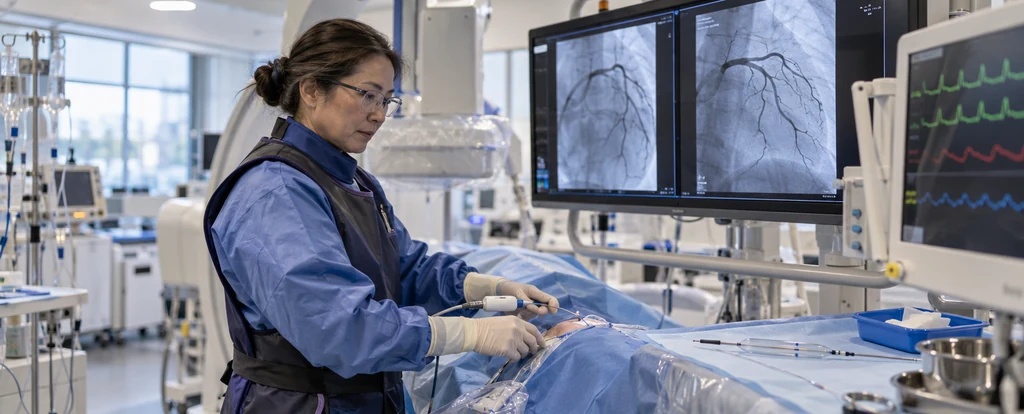 Illustration of a person working as a cardiologist