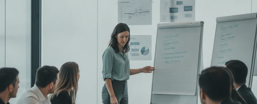 Illustration of a person working as a change manager