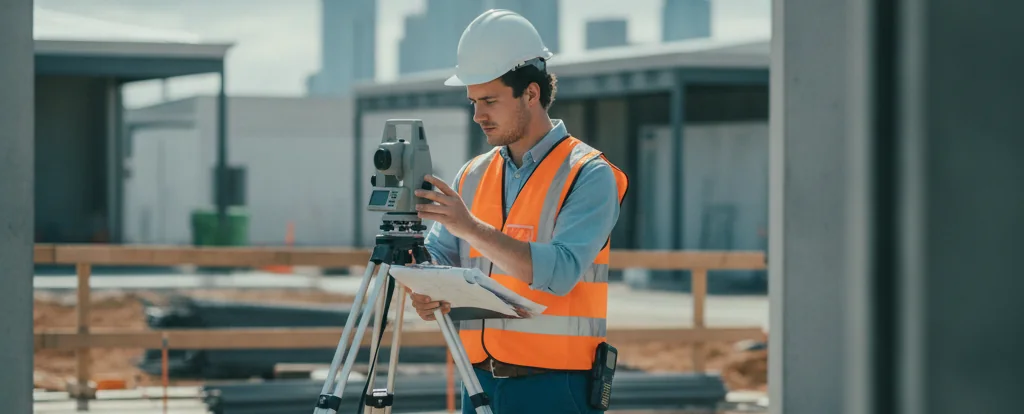 Illustration of a person working as a civil engineer