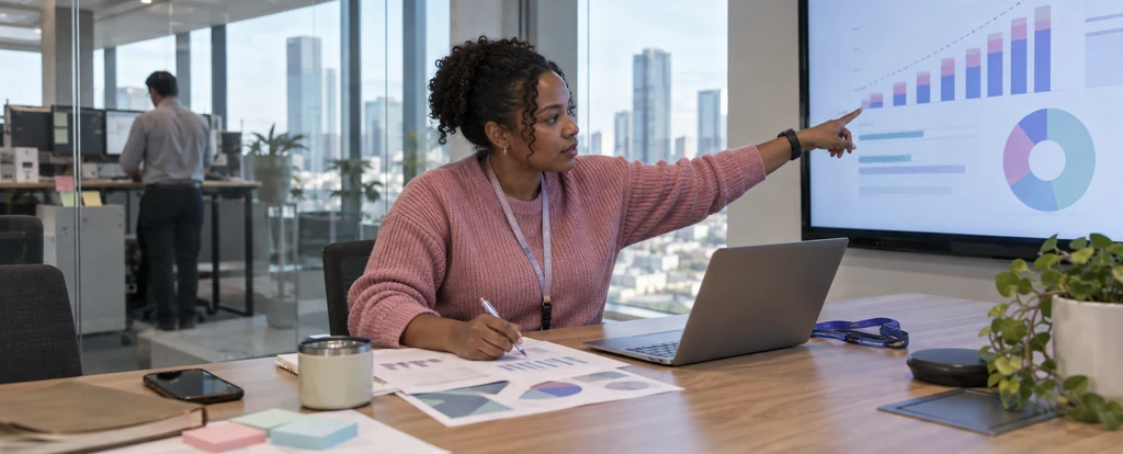 Illustration of a person working as a customer success manager