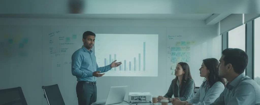 Illustration of a person working as a data analyst