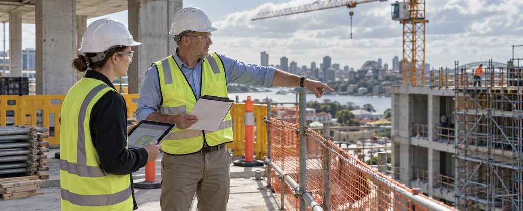 Illustration of a person working as an environment, health and safety manager