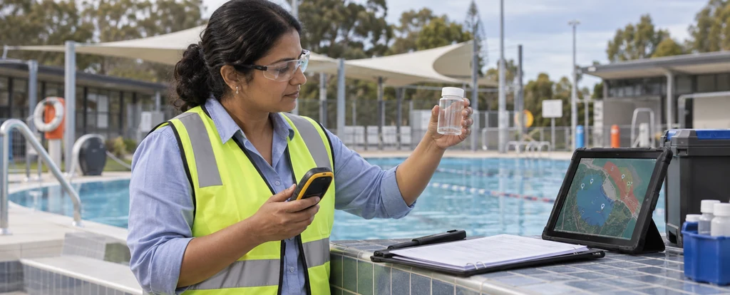 Illustration of a person working as an environmental health officer
