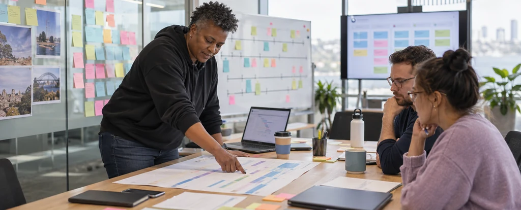 Illustration of a person working as an implementation manager