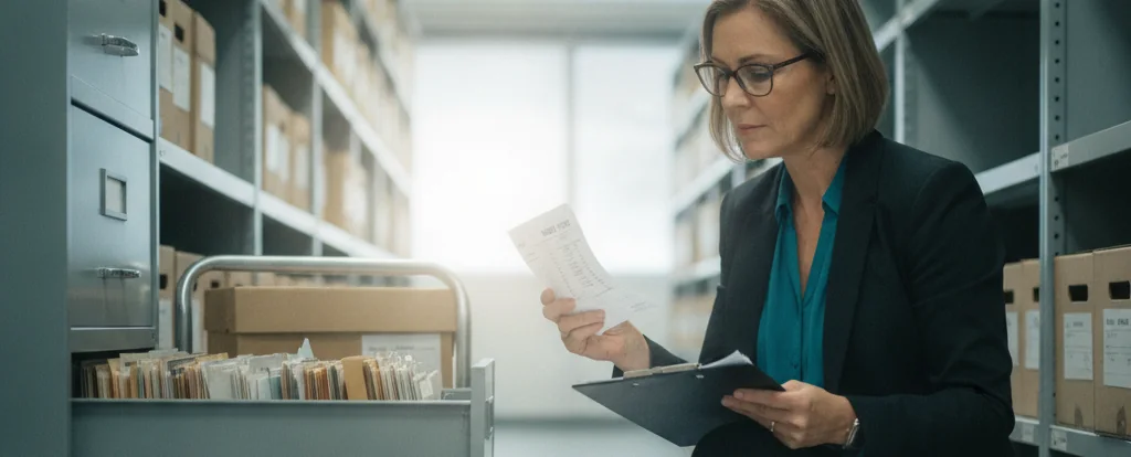 Illustration of a person working as an internal auditor