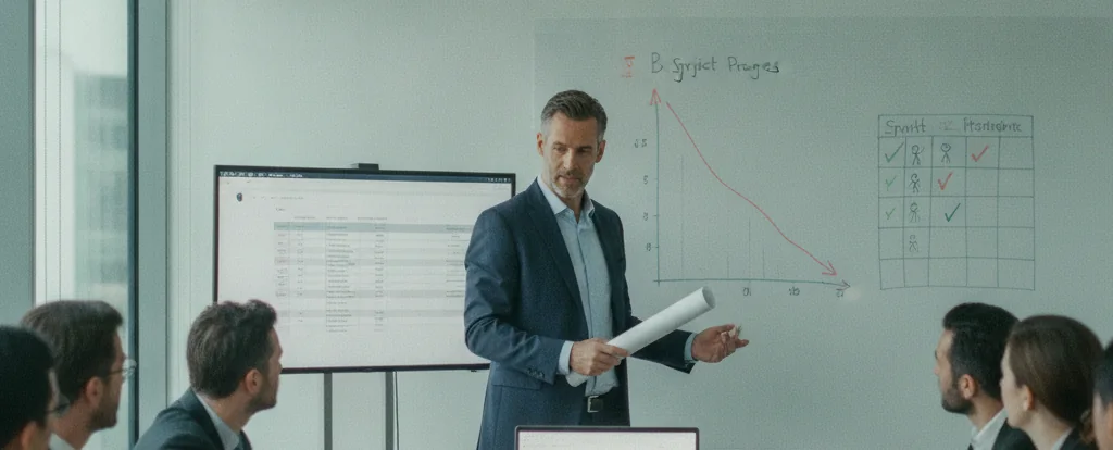 Illustration of a person working as an it project manager