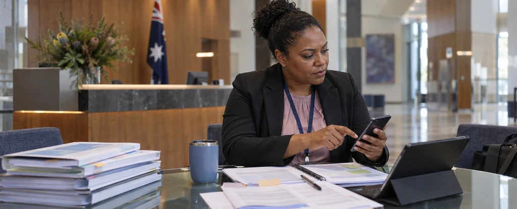Illustration of a person working as a lobbyist