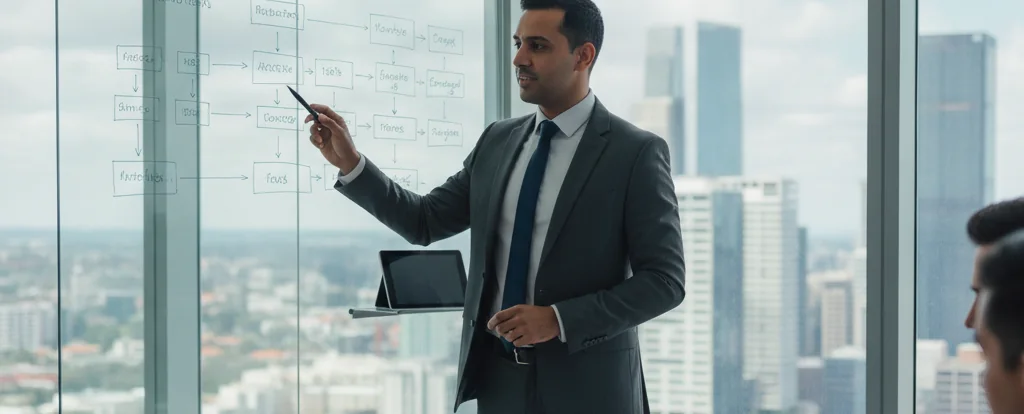 Illustration of a person working as a management consultant