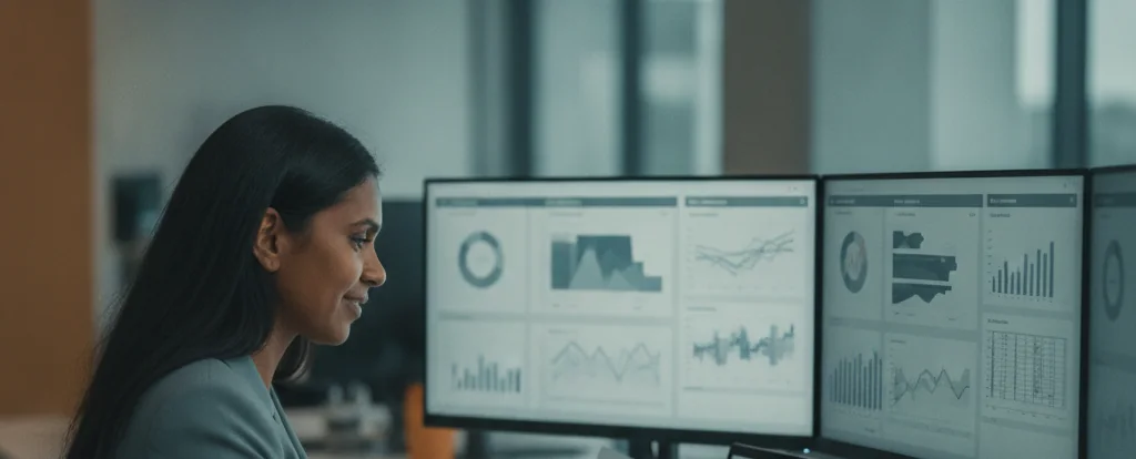 Illustration of a person working as a media buyer