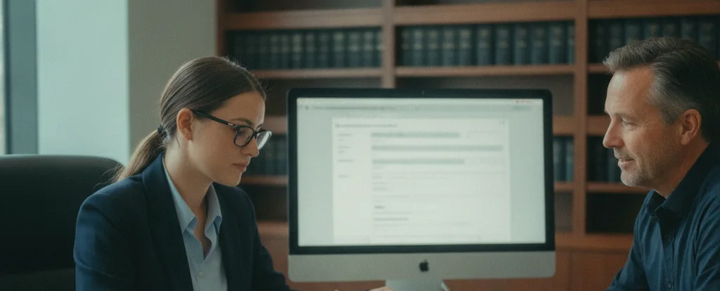 Illustration of a person working as a migration agent