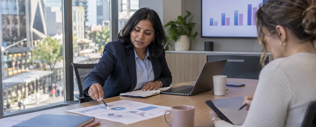 Illustration of a person working as a partnership manager
