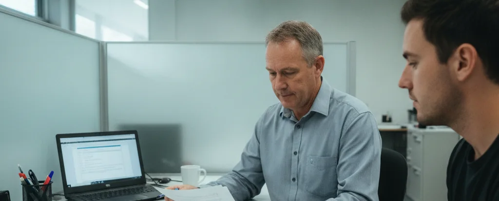 Illustration of a person working as a probation officer