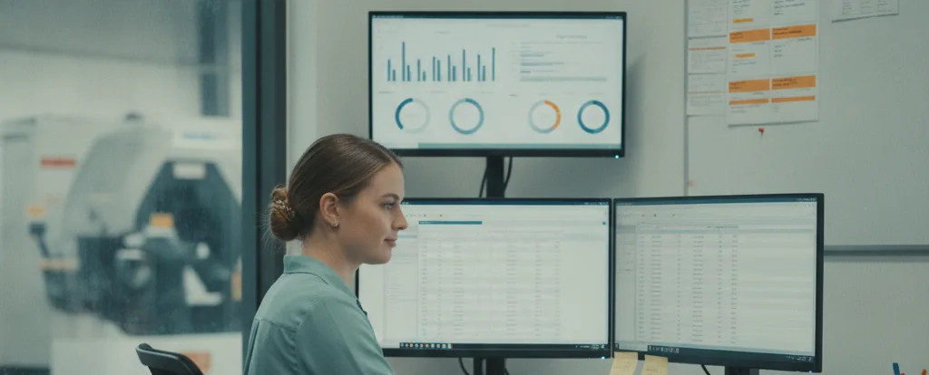 Illustration of a person working as a production planner