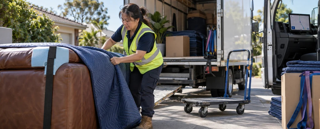 Illustration of a person working as a removalist