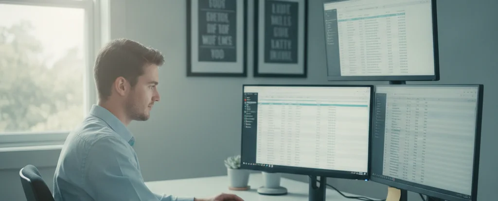 Illustration of a person working as an seo specialist