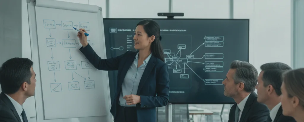 Illustration of a person working as a solutions architect