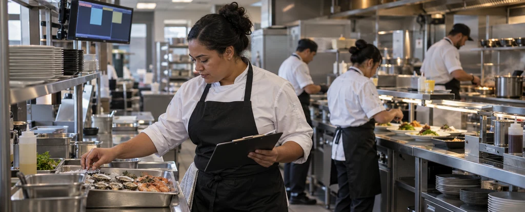 Illustration of a person working as a sous chef