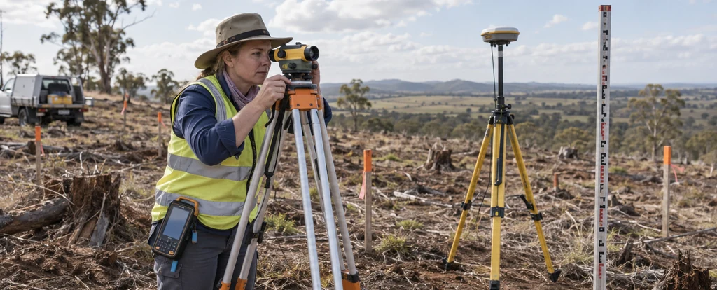 Illustration of a person working as a survey assistant