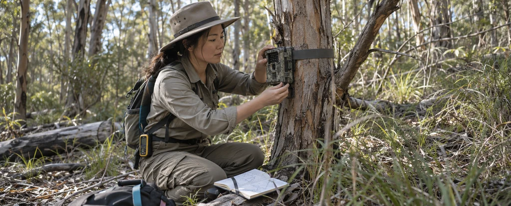 Illustration of a person working as a zoologist