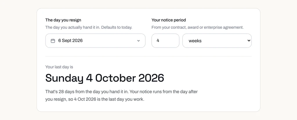 Last day calculator