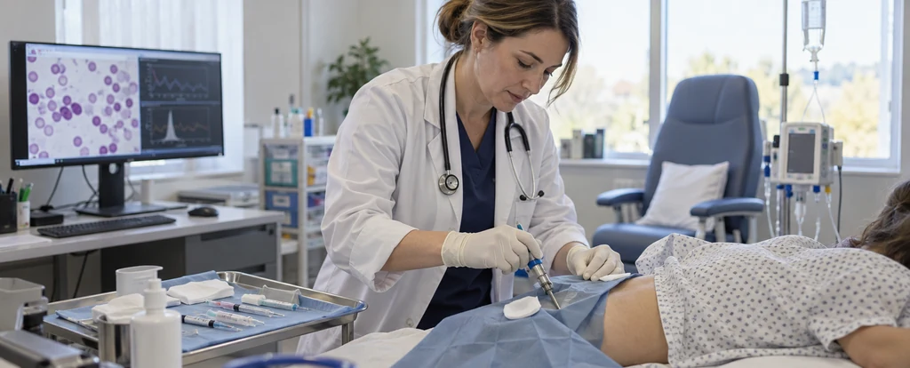 Illustration of a person working as a haematologist